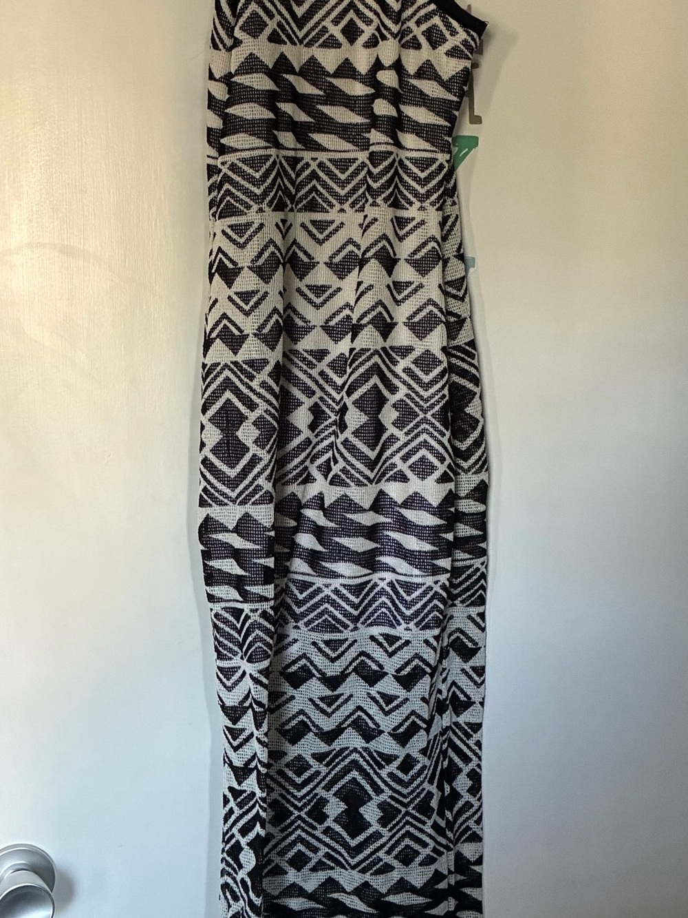 Dolce Vita Black and White Geometric Maxi Dress